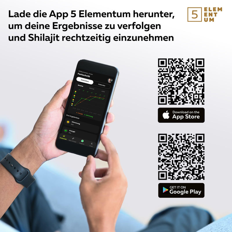 [Australia] - Original Shilajit Resin with 24K Pure Gold – 25g | 82% fulvic acid | Highly dosed & natural | With the 5 Elementum app for optimal control 24 carat gold shilajit 