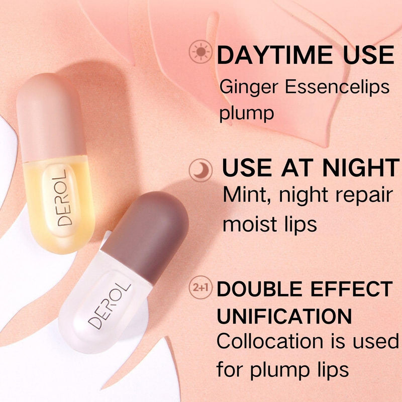 4Pcs Lip Plumper Set,Lip Plumper,Natural Lip Plumper kit,Day and Night Lip Plumper