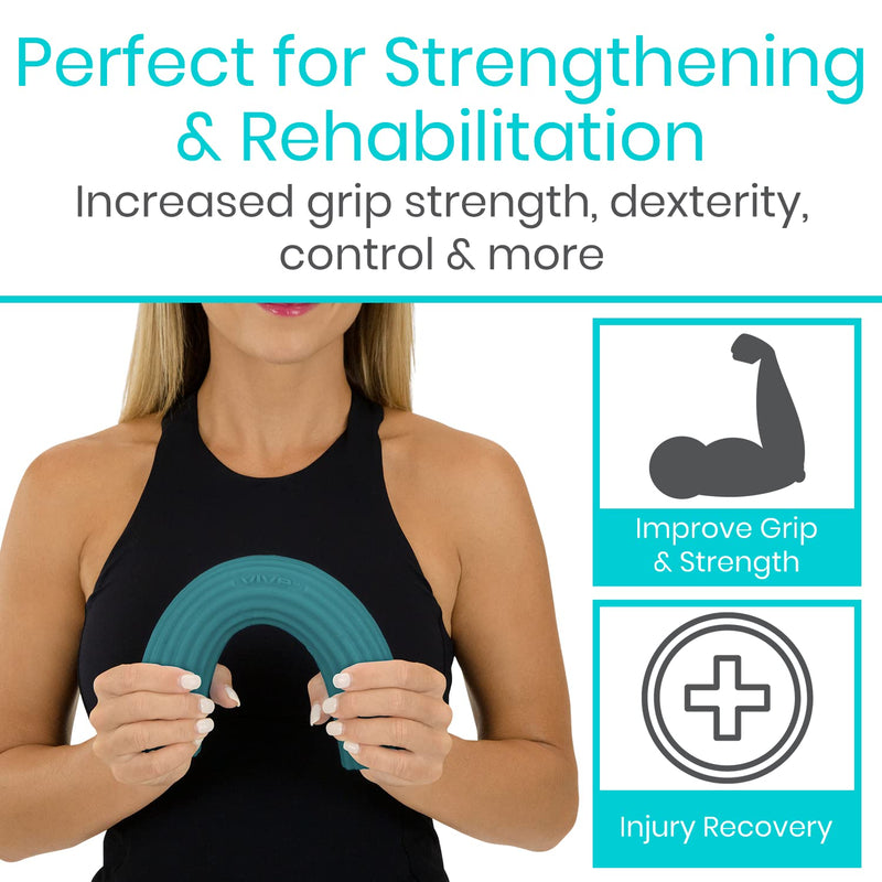 [Australia] - Vive Twist Bar for Physical Therapy & Tennis Elbow Relief - For Improving Tendonitis & Grip Strength - Flex Resistance for Golfers, Hand, Epicondylitis, Equipment - Strengthens Wrists & Forearms Heavy 