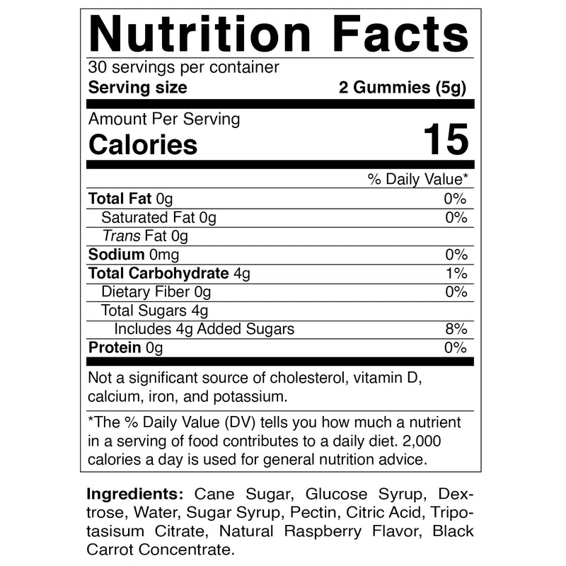 [Australia] - Vitamatic Glucose Chweble Gummies - 60 Count - Natural Raspberry Flavor - 4G of Carbohydrate per Serving (1 Bottle) 1 Bottle 