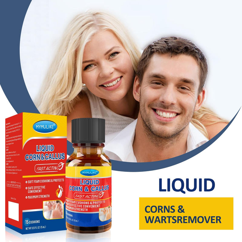 [Australia] - LIQUID WART&CORN REMOVER, 15ml wart remover, solution against corns and calluses, corn remover, wart remover, corn relief from corn pain and foot care, wart removal 