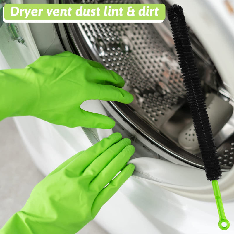 [Australia] - Sewer Drain Brush, Bendable Long Pipe Cleaners Flexible Cleaning Tool for Home Kitchen Sink, Shower and Bathtub Hair Clogs Black+brown 