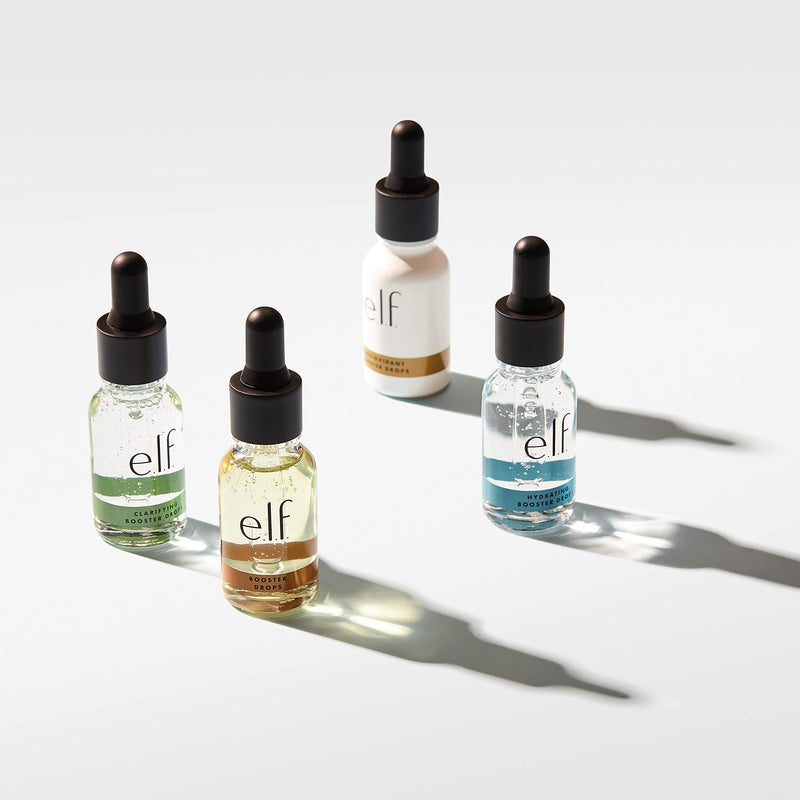 e.l.f. Skin Antioxidant Booster Drops, Lightweight Drops For Added Antioxidants, Infused With Vitamin C, Vitamin E & Snow Mushroom Extract 0.51 Fl Oz (Pack of 1)