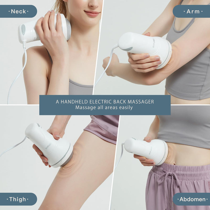 [Australia] - Cellulite Massager, Body Sculpting Machine, Lymphatic Drainage Massager, Handheld Electric Back Massager - White 