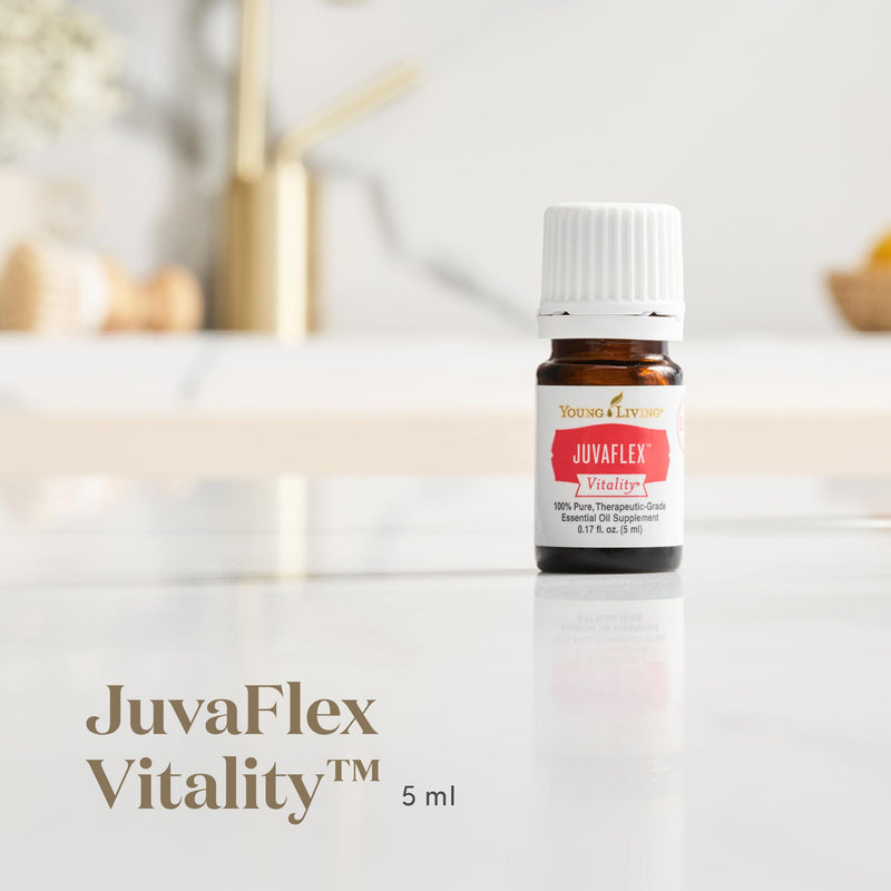 Young Living JuvaFlex Vitality Essential Oil - Support for Cleansing, Holistic Wellness, Natural Detoxification, and a Healthy Lifestyle - Awakening Aroma - 5ml