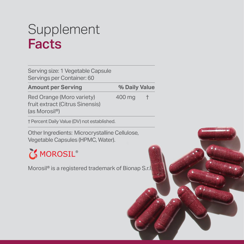 [Australia] - Anew Vita„Ö§Morosil: Antioxidant & Nutrition Supplement for Men & Women | Wellness & Vitality | Moro Red Orange | Non-GMO, Gluten Free, 60 Vegetable Capsules | Made in USA 
