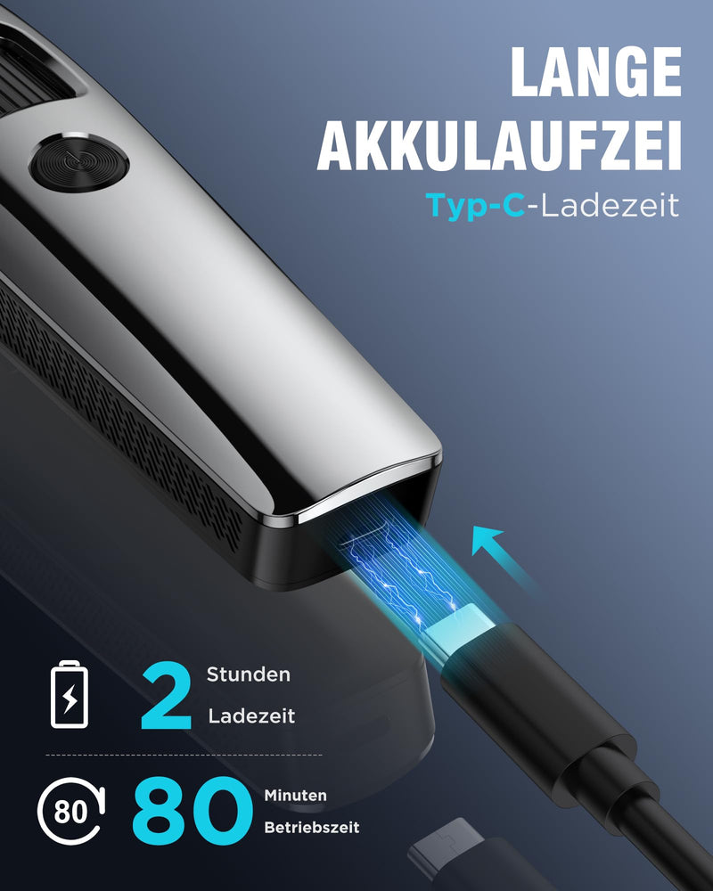 [Australia] - Men's Beard Trimmer, Men's Electric Shaver with Battery Indicator, Beard Trimmer Hair Trimmer with Zoom Wheel (1-10 mm), Facial Hair Trimmer, Intimate Razor Shaver, Full Body Hair Groomer for Men, USB 