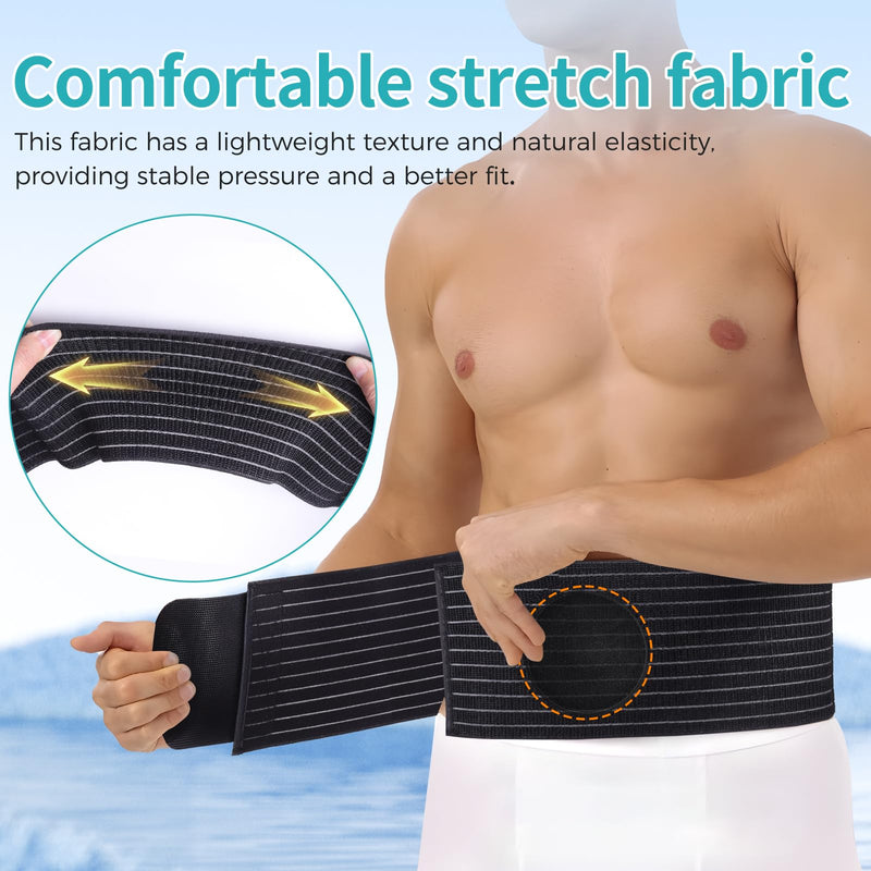 Umbilical Hernia Belt for Men and Women,Abdominal Support Binder with Compression Pad, Belly Button Umbilical Hernia Belts for Men(XXL) XX-Large