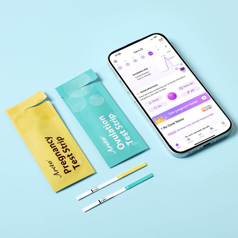 Areta Ovulation & Pregnancy Test Strips, 20 LH + 10 hCG Combo Kit | At-Home Fertility Tracking; Convenient LH and hCG Testing; Expiration Date 11/17/2026 20LH+10HCG