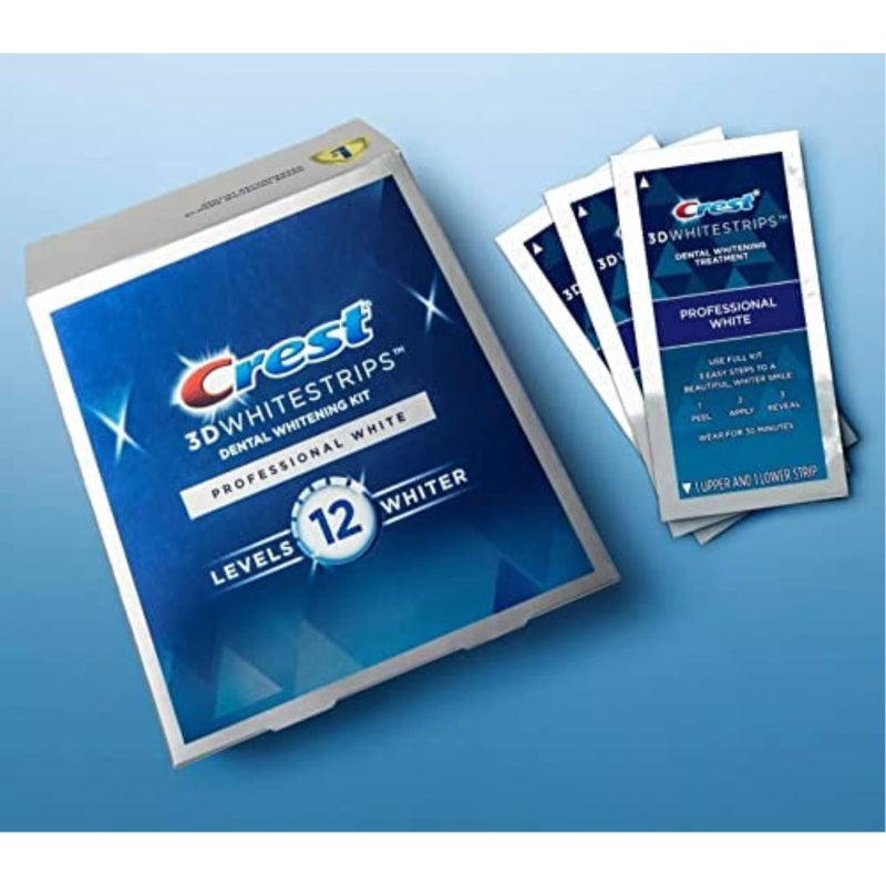 [Australia] - Crest 3D Whitestrips, Professional White, Teeth Whitening Strip Kit, 40 Strips (20 Count Pack) 