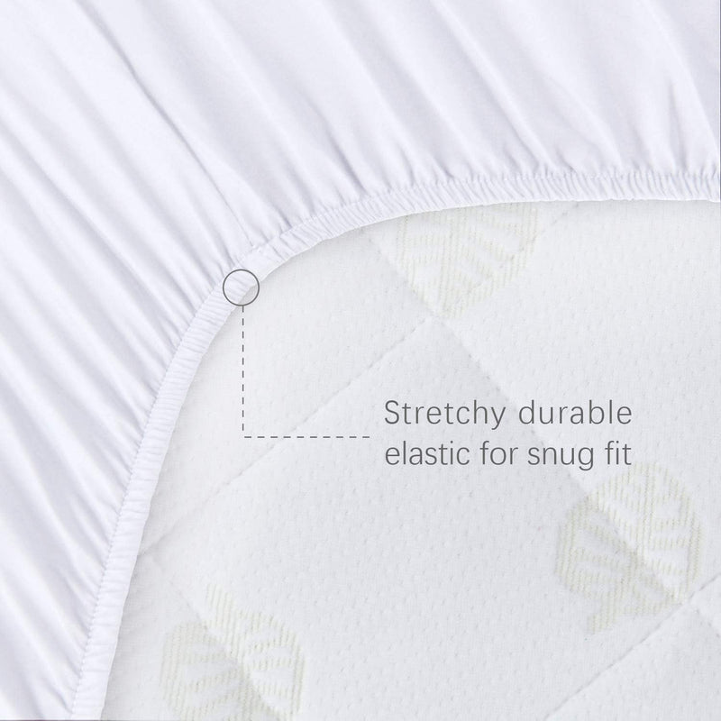 [Australia] - Waterproof Bassinet Mattress Pad Cover Compatible with Baby Delight Beside Me Dreamer Bassinet, 2 Pack, Ultra Soft Viscose Made from Bamboo Terry Surface, Breathable and Easy Care Rectangular for Baby Delight Beside Me Dreamer Bassinet 