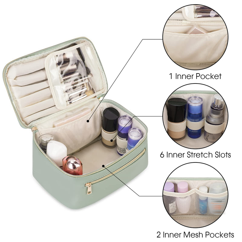 Wandering Nature puffer tote bag and makeup bag