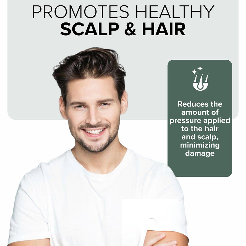 Black Carbon Wide Tooth Comb (7 Inch) - 2 Pack - Professional Detangling & Styling Tool for Men & Women, All Hair Types 2 Pack Black