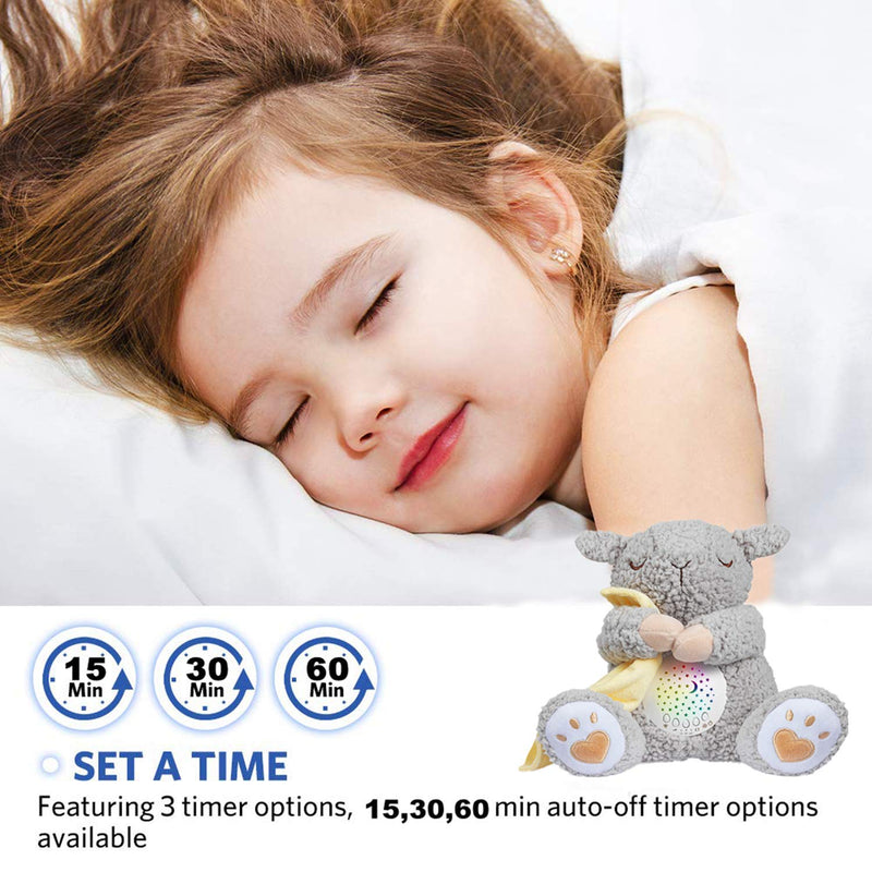 [Australia] - BEREST Rechargeable Baby Sleep Smile Bear, Mom's Heartbeat Baby Cry Sensor Lullabies & White Noise Sound, Nursery Decor Night Light Projector Toddler Crib Sleeping Aid, Baby Shower Gifts A13 -RSleepy Sheep 