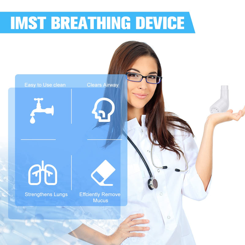 [Australia] - Breathing Exercise Device for Lungs, Lung Exerciser Device with Steel Balls, Drug-Free Therapy Mucus Device for Phlegm Relief Clear 