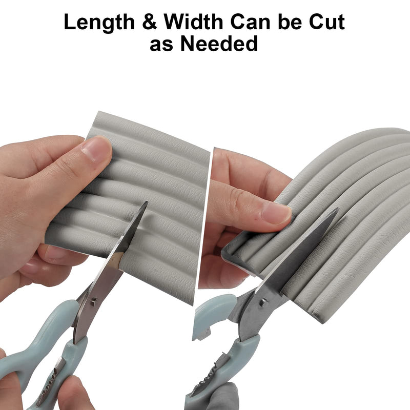 [Australia] - Upgrade Baby Proofing Edge Corner Protector, 16.4ft Edge Guards Padding with 3M Adhesive, Extra-Wide Soft Rubber Foam padding, Furniture,Sharp Edge Safety Corner Edge Bumper Guard-Gray Gray 
