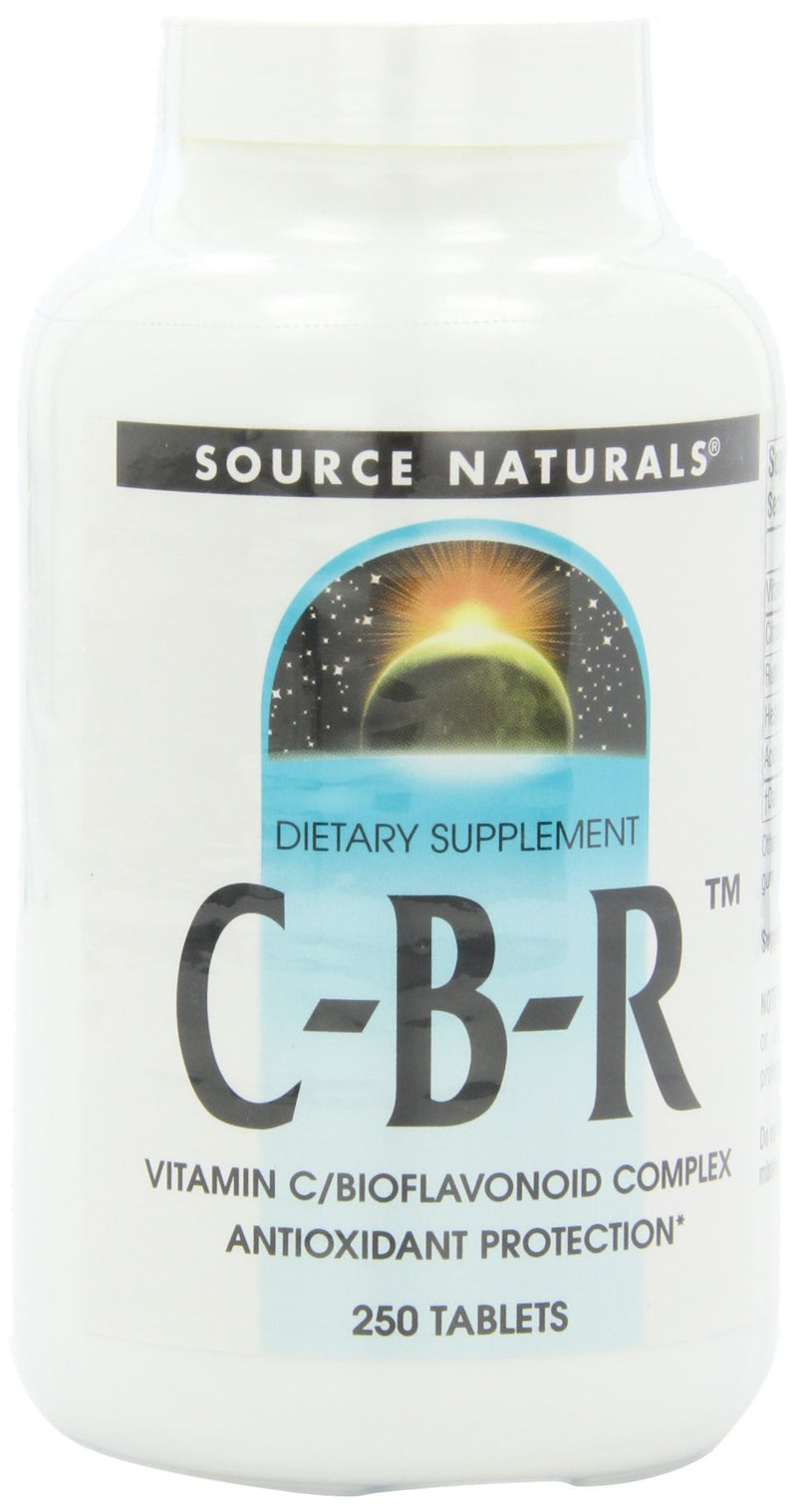 Source Naturals C-B-R, 250 Tablets | Vitamin C / Bioflavonoid Complex For Antioxidant Protection* 1 250 Count (Pack of 1)