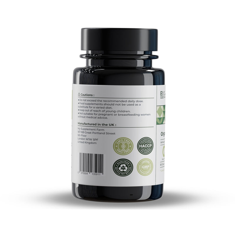Organic Ashwagandha High Strength Capsules | 470mg, 60 Capsules - 2 Month Supply | Pure Root Extract Supplements for Men & Women | (Not Gummies or Powder) Made in UK | Vegan