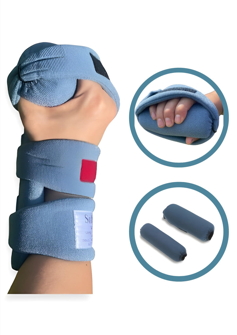 [Australia] - WHFO Grip Orthosis – Wrist, Hand, Finger Support for Arthritis, Contractures, Deviation – Lightweight, Durable, Bend-to-Fit, Static and Progressive Extension Therapy – Color Coded Straps. Medium Right Right, Medium 