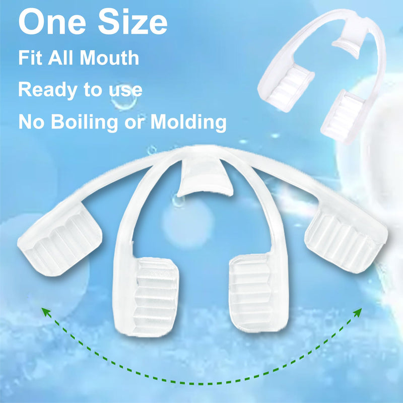 [Australia] - Mouth Guard for Grinding & Clenching Teeth with Portable Hygiene Case | Anti-Slip & Soft Hook Design BPA Free | Disposable & Ready to Use - No Need to Boil/Mold | One Size Fits All 16 Count 