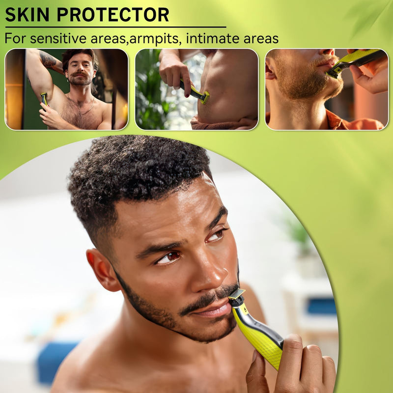 [Australia] - Trimming attachment set for O Blade razors, 1/2/3/5 mm comb attachments, skin protection & body comb, compatible with QP2520 QP2530 QP2620 QP2630, 6-piece accessories including cleaning brush attachment 