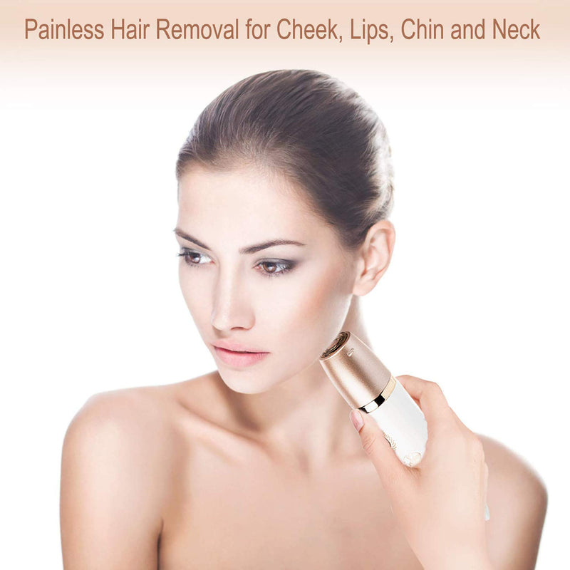 [Australia] - Electric Razor for Women - Painless 2-in-1 Women Shaver Hair Remover for Face, Legs and Underarm, Portable Waterproof Bikini Trimmer Wet and Dry Cordless Lady Hair Removal - Micro USB Recharge 