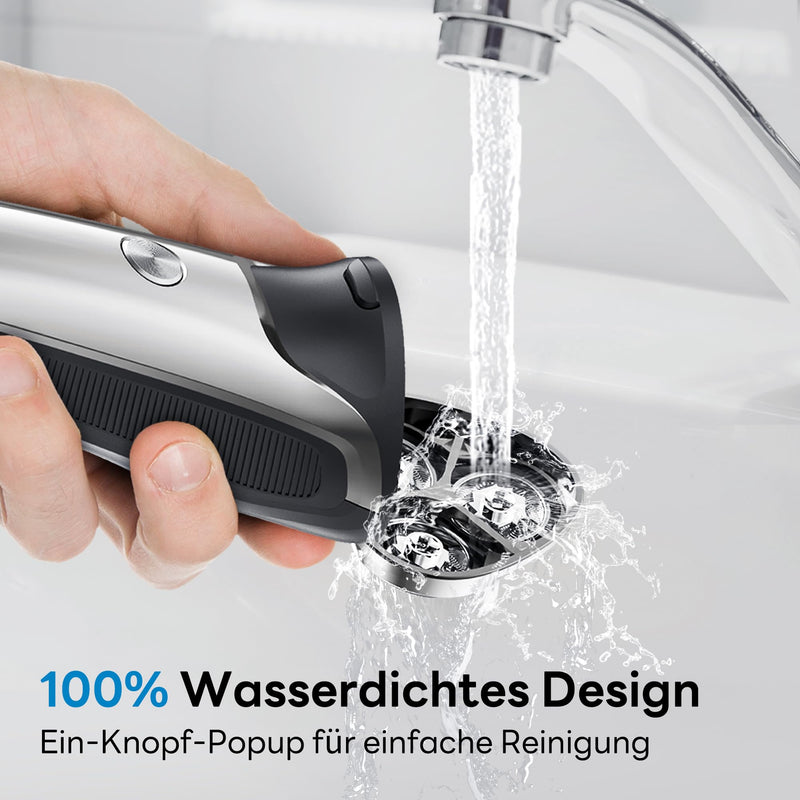 [Australia] - DOAO Men's Electric Shaver, 2025 Upgrade Men's Electric Shaver Men's 2 in 1 Waterproof Wireless Rotary Shaver for Face Wet and Dry Shaver (A3) A3 