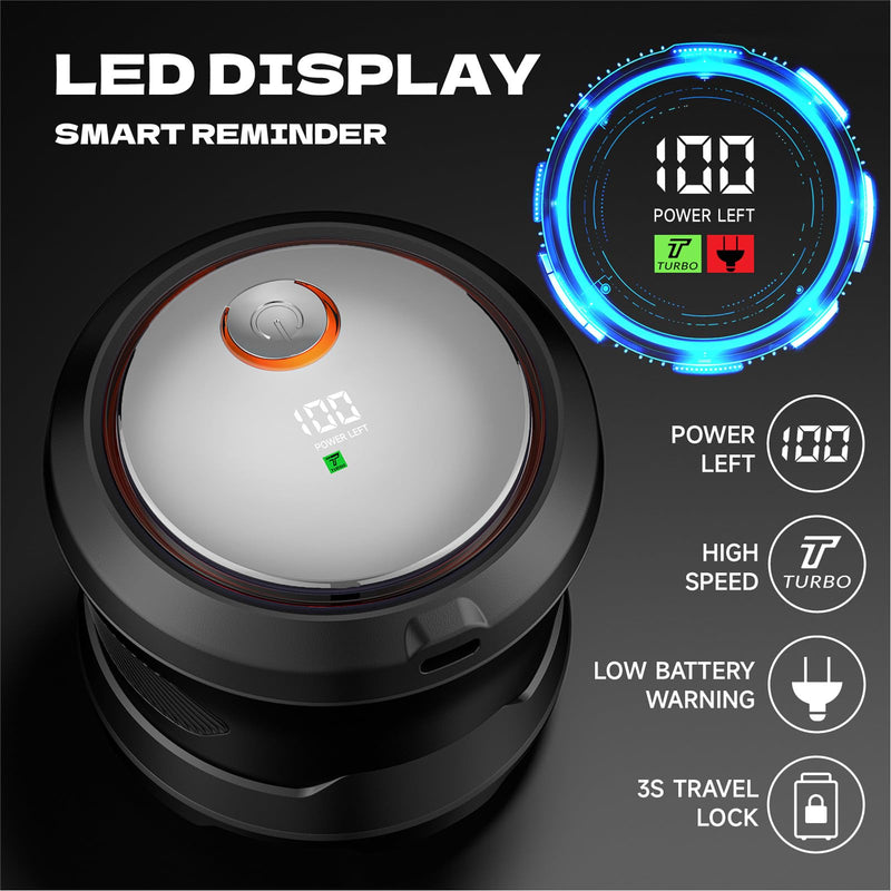 [Australia] - Bald Hair Clipper, Hair Trimmer for A Bald Head, Beard Shaver, Magnetic Six-Blade Head, Easy to Clean, USB Charging, Two-Speed Settings, Extra-Long Battery Life, an Ideal Gift for Fathers and Men 