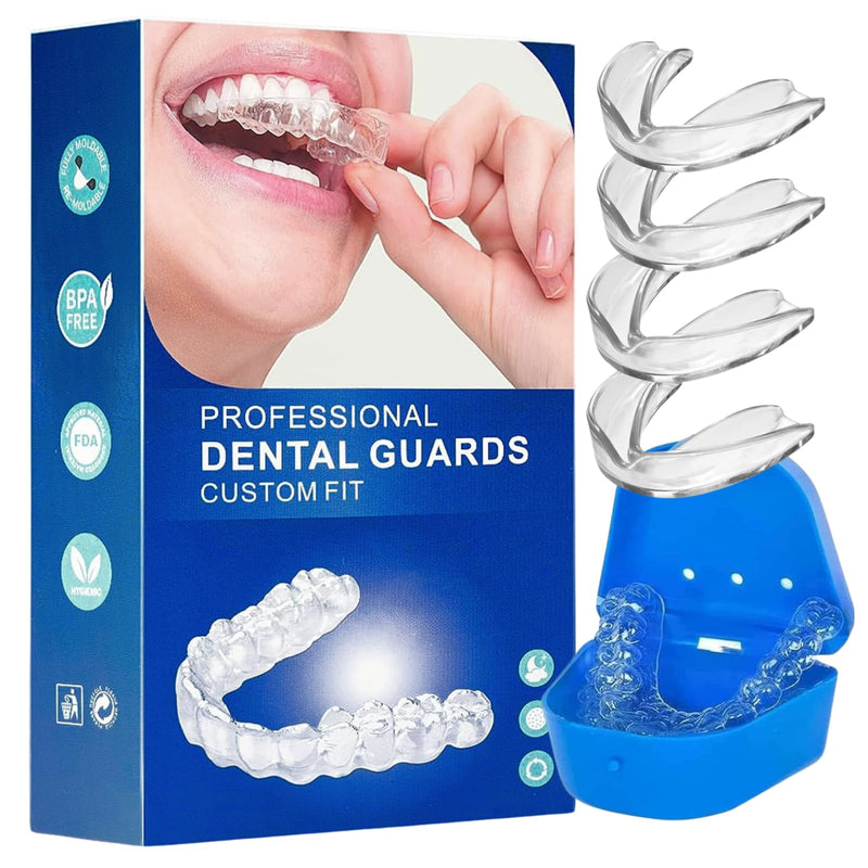 [Australia] - Grinding splint for night, dental splint mouth guard, bite splint for night, used for reducing teeth grinding, effective snoring stopper bite splint teeth for night, improves sleep white 