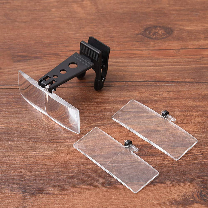 Clip-On Magnifiers For Glasses, Lenses Magnifying Spectacles, Reading Glasses Magnifiers Lenses Readers Unisex - 1.5x, 2.5x, 3.5x Magnification