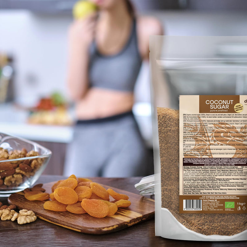 [Australia] - Dragon Superfoods Coconut Sugar - 100% Organic, Unrefined, Vegan and Gluten Free - 1kg 1kg (Pack of 1) 