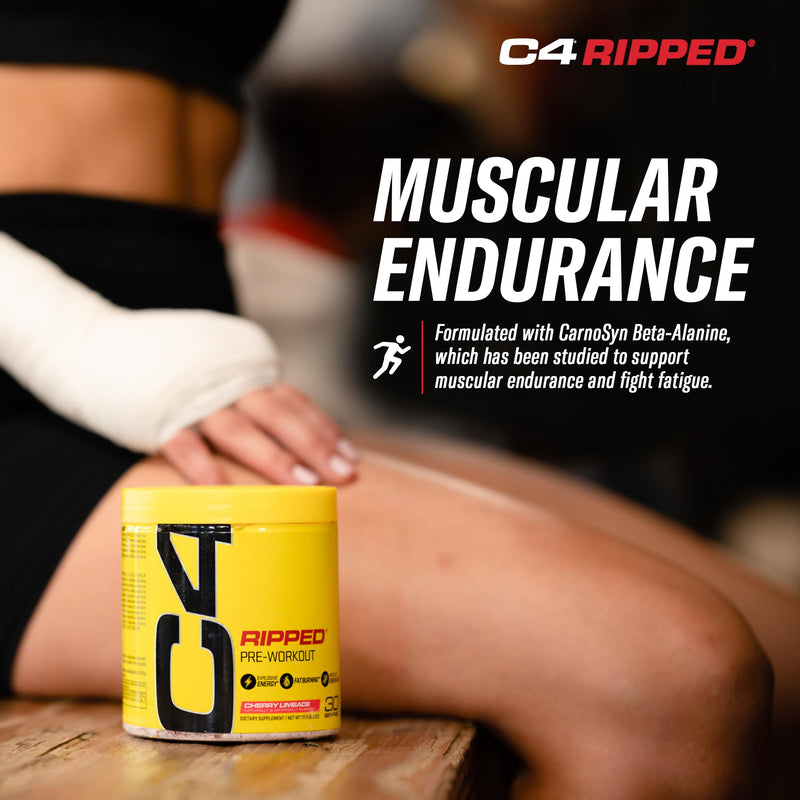 [Australia] - Cellucor C4 Ripped Pre Workout Powder for Energy, Beta Alanine, Sugar Free Energy Supplement Preworkout for Men & Women - 150mg Caffeine + Creatine-Free - ICY Blue Razz - 30 Servings 6.3 Ounce (Pack of 1) 