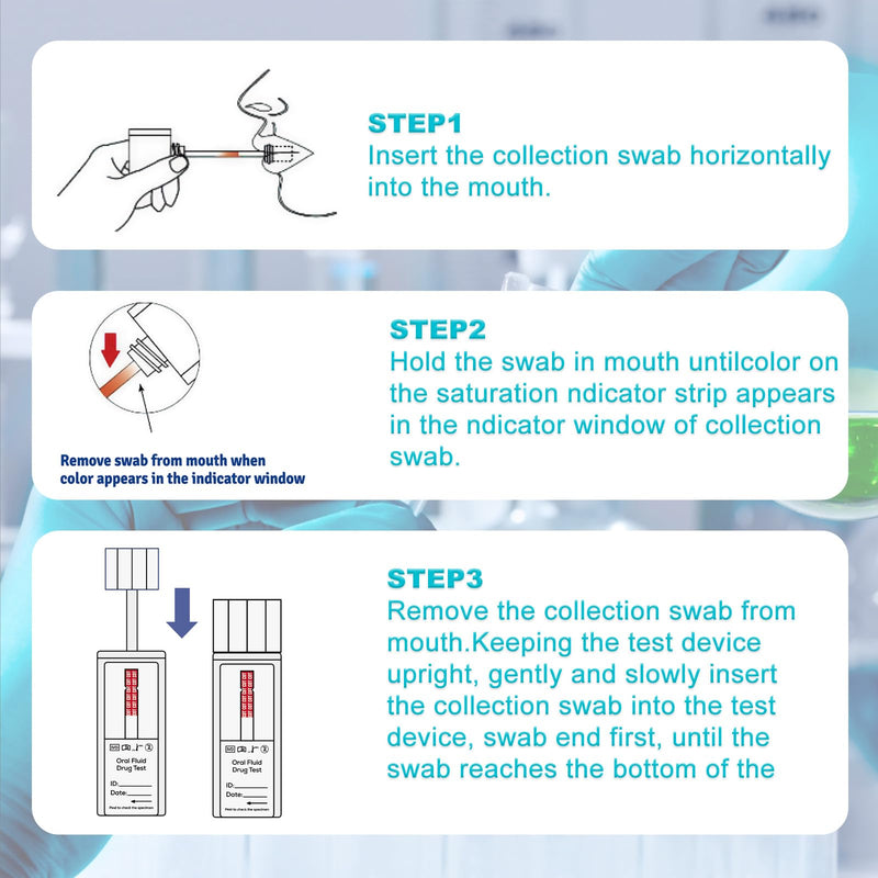 4 Pack Oral Fluid Drug Test COT，Cotinine Test for Men & Women, Single Panel Oral Nicotine/COT Test at Home, Highly Sensitive and Accurate, Cut-Off Level at 30 ng/mL 4 Count