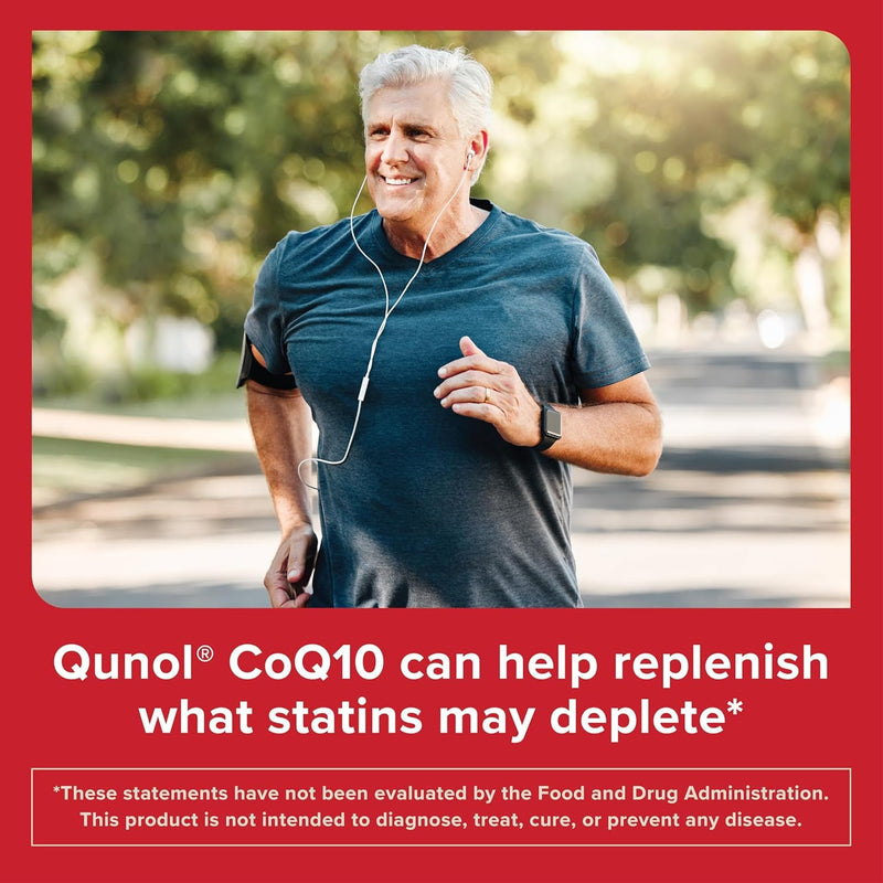 Qunol Ultra CoQ10 200mg, Ultra-High Absorption, Antioxidant, 60 Softgels | #1 Cardiologist Recommended Supplement for Heart Health, Coenzyme Q10 Supplement to support Vascular Health & Cellular Energy Unflavored 60 Count (Pack of 1)