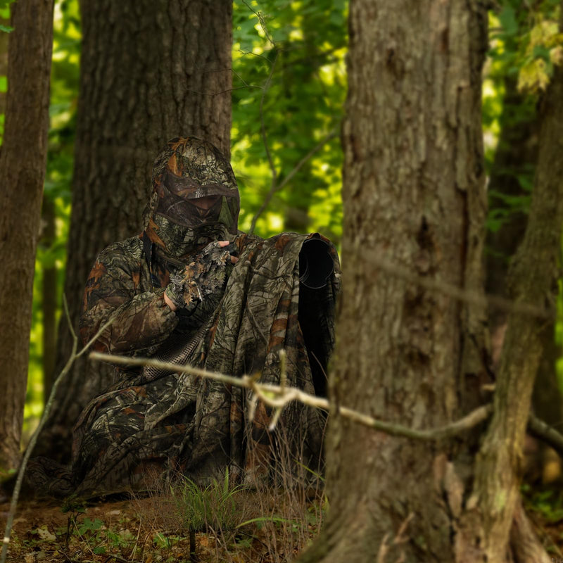 [Australia] - LOOGU Mosquito Suits, Net Bug Pants & Jacket Hood Sets - Ultra-fine Mesh - With Fishing, Hiking, Camping and Gardening Loogu Super Tree Camo Medium/Large 