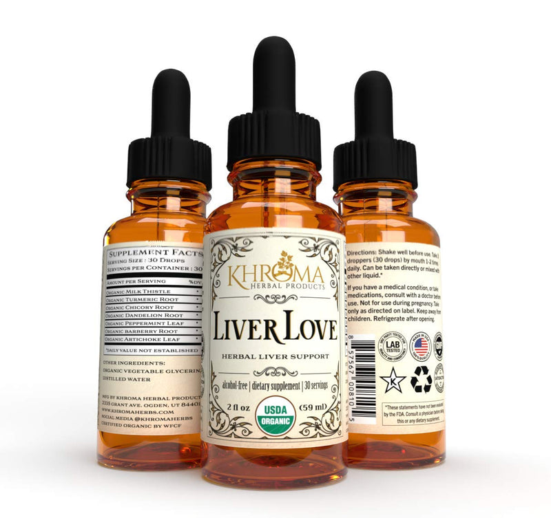 [Australia] - Liver Love - Organic Liver Support - 2 oz Liquid Dietary Supplement - Alcohol Free 