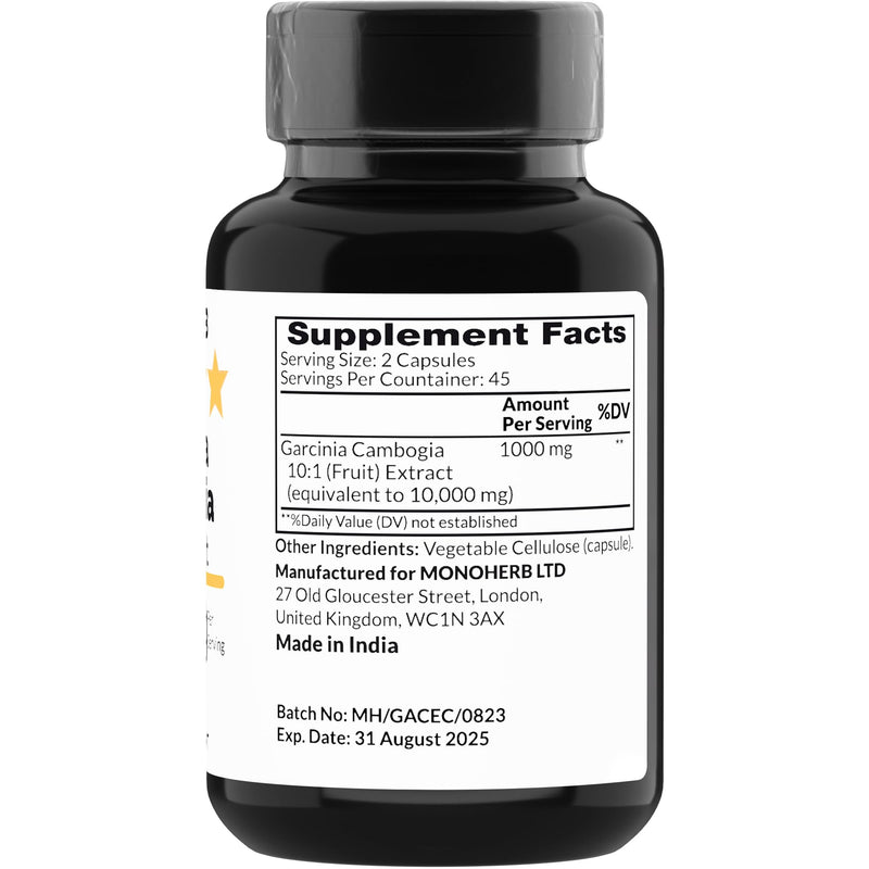 [Australia] - Garcinia Cambogia 1000 mg - 90 Veg Capsules - High Potency 10:1 Extract 