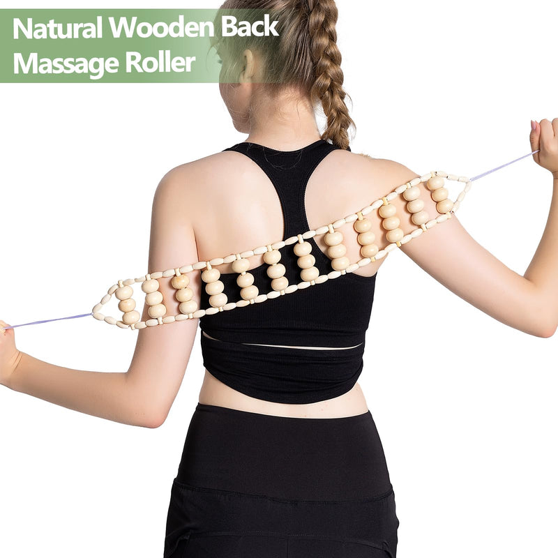 [Australia] - AICNLY 6Pcs Wood Therapy Massage Tools for Body Shaping, Multi-Functional Body Roller for Anti-Cellulite and Sore Muscle, Wooden Massage Roller Stick, Maderoterapia kit, Body Sculpting Tools Set 