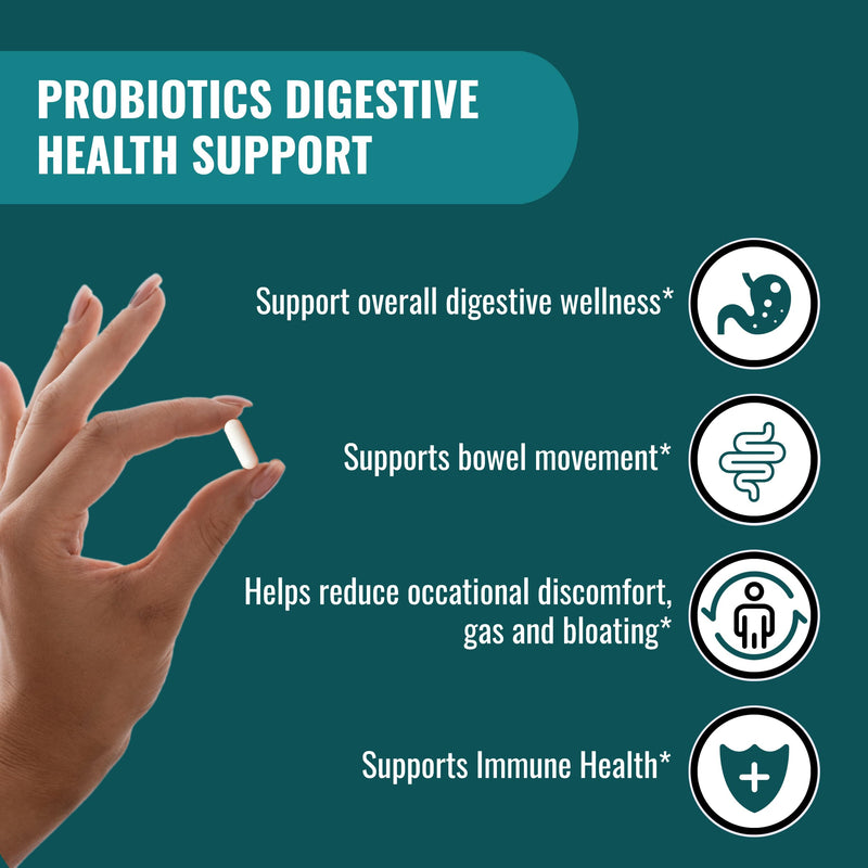 [Australia] - UpNourish Probiotics - 200 Billion CFUs for Men and Women, 15 Clinically Studied Strains, Prebiotics & Enzymes - 60 Vegan Capsules 200B Prebiotics 