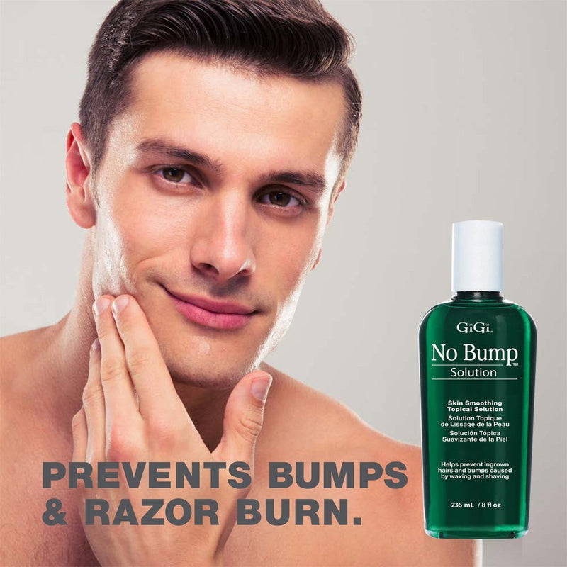 [Australia] - GiGi No Bump Solution - Ingrown Hair Treatment & Skin Smoothing for After Shave Waxing, Prevents Razor Bumps & Post-Waxing Irritation, 8 fl oz 8 Fl Oz (Pack of 1) Topical Solution 