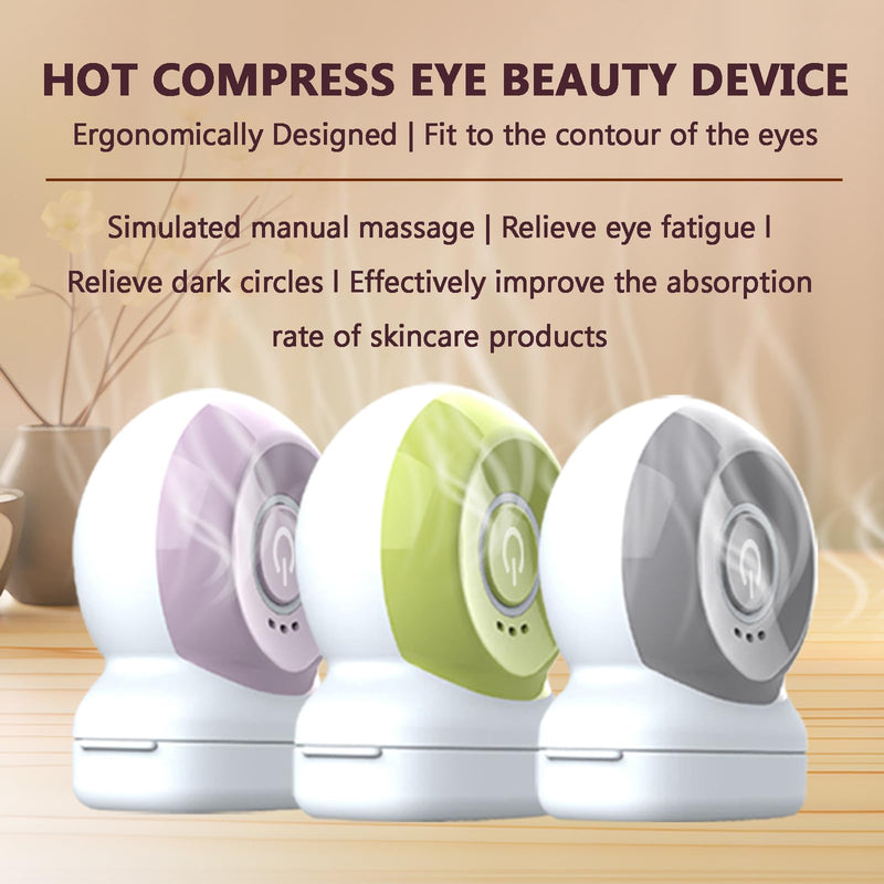 Eye Lift Wand, Eye Massager with Heat and Vibration for Dark Circles, Puffiness, Fine Lines/Wrinkle, Crow's Feet and Bags Under Eyes (Gray) Gray