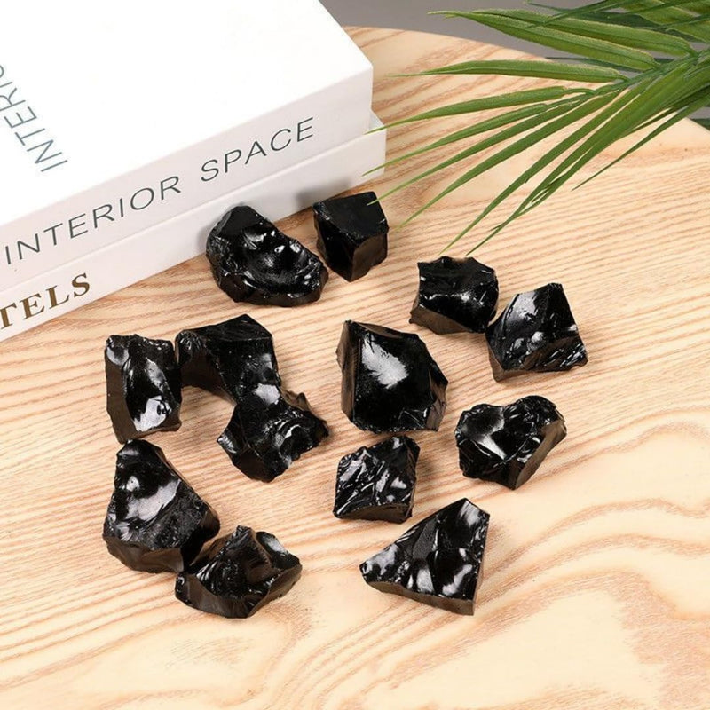 [Australia] - Black tourmaline, healing stones, gemstone set, natural raw stones, semi-precious stones, natural raw stones for crystal therapy, rock decor, meditation, gemstone water 