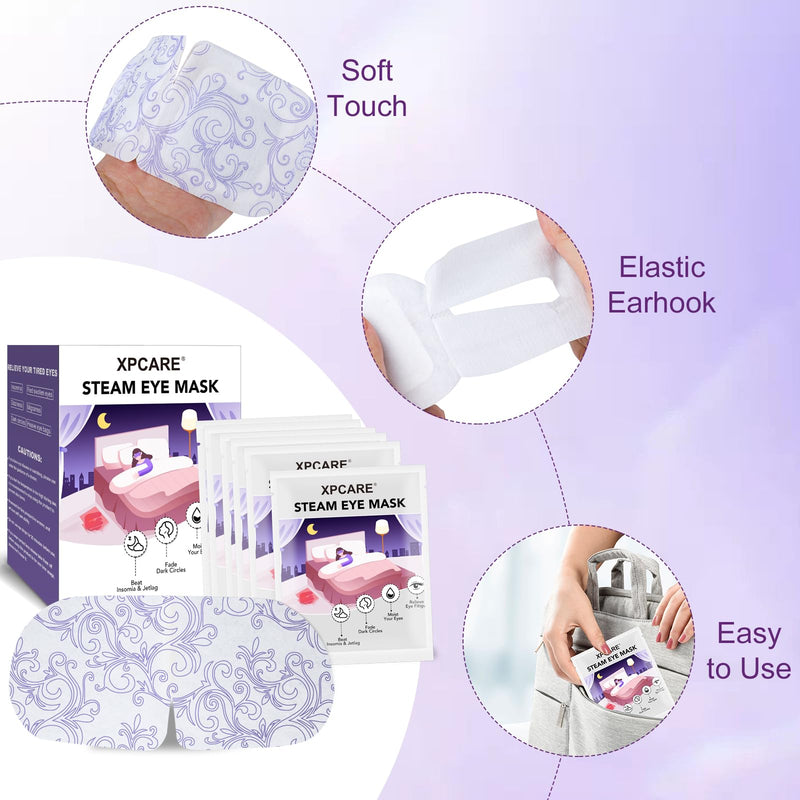[Australia] - XPCARE 32 Pack Steam Eye Masks for Dry Eyes, SPA Warm Sleep Eye Mask, Disposable Heated Eye Mask for Dark Circles, Puffy Eyes, Relief Stress Eye Fatigue(Unscented) Unscented 1 Count (Pack of 32) 