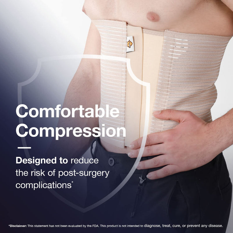 Armor Universal Breathable Adjustable Elastic Abdominal Belt Corset for Post Surgery (Tan) Tan
