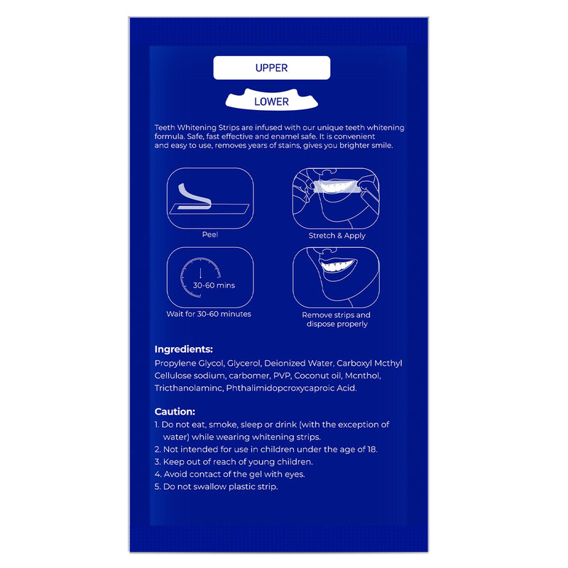 [Australia] - Pap Teeth Whitening Strips - for Sensitive Teeth, 8% Pap Formula, Gentle & Enamel-Safe, No Residue, Easy to Use Anytime, Helps Remove Coffee, Tea, Wine Stains, 14 Pairs - 28 Sheets Purple 1 Count (Pack of 14) 