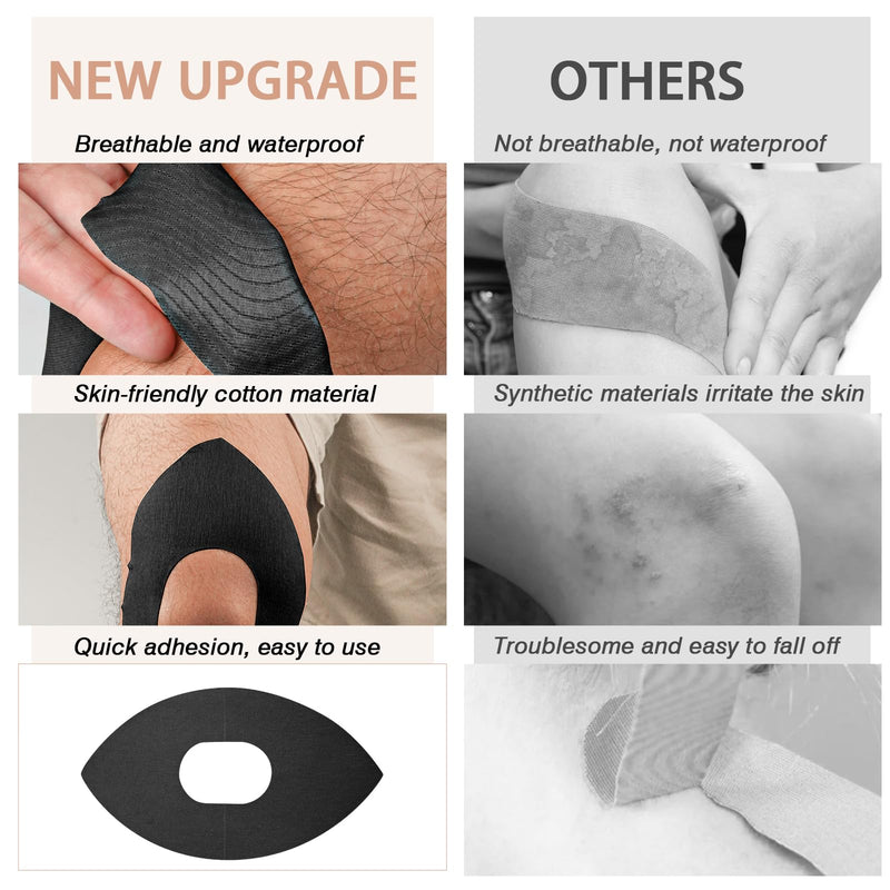 [Australia] - Kinesiology Tape for Knees, 10 Pcs Precut Kinesiology Tape for Knee Pain Relief & Support, Waterproof & Elastic Athletic Tape for Knee Stability, Breathable & Comfortable Knee Tape, Patent Pending Black 