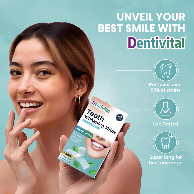 [Australia] - Teeth Whitening Strips, 60 Strips (30 Treatments) – Zero Sensitivity Whitening with Enamel Strengthening & Gum Revitalization – White Strips for Deep Stain Removal with Dry Non-Slip Technology 