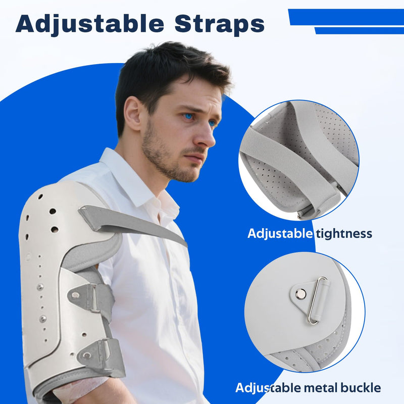 TARSHYRY Medium Humeral Shaft Fracture Splint, Lightweight and Breathable, Upper Arm Brace, Left/Right Arm,Bone Humerus Fracture for Men and Women (Right Shoulder) Right Shoulder