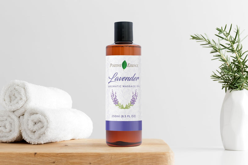 Lavender Massage Oil with Jojoba & Sweet Almond Oil, 8.5 fl oz | Soft floral aroma • Smooth massage glide • Jojoba & sweet almond oils • Vitamin E • Small-batch crafted Lavender 8.5 Fl Oz (Pack of 1)