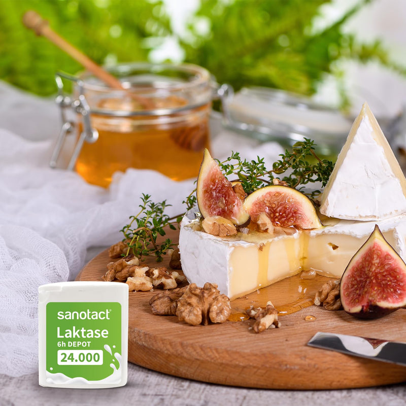 [Australia] - sanotact lactase 24,000 6h DEPOT (40 lactase tablets) • Lactose tablets with depot effect • For lactose intolerance & milk intolerance • Immediate effect & 6h long-term depot 24,000 depot 40 tablets 